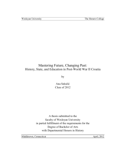 Mastering Future, Changing Past: History, State, and