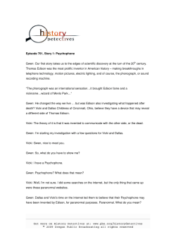 Episode 701, Story 1