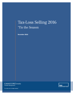 Tax-Loss Selling 2016
