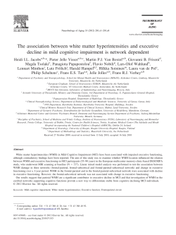 The association between white matter hyperintensities