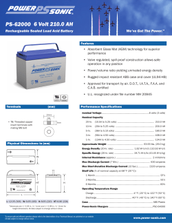 PS-62000 6 Volt 210.0 AH