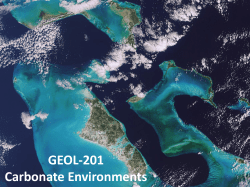 GEOL-201 Carbonate Environments