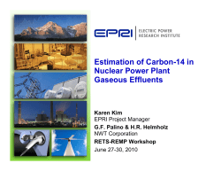 Estimation of Carbon-14 in Nuclear Power Plant Gaseous Effluents