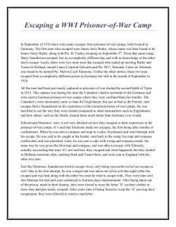 Escaping a WWI Prisoner-of