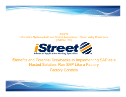 Benefits and Potential Drawbacks to Implementing SAP as a Hosted