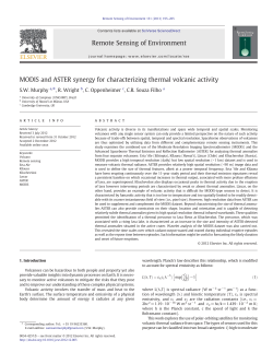 MODIS and ASTER synergy for characterizing thermal volcanic activity