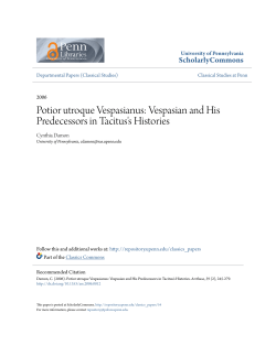 Potior utroque Vespasianus: Vespasian and His Predecessors in