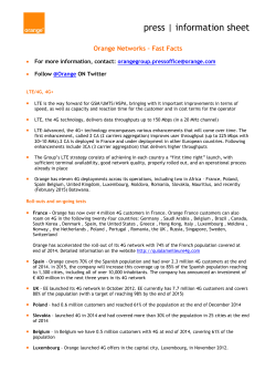 Orange Networks Fact Sheet download