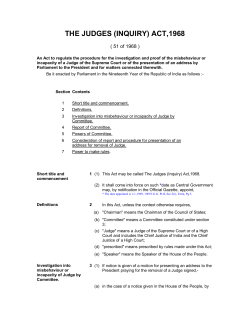 Judges (Inquiry) Act, 1968