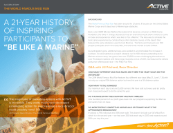 a 21-year history of inspiring participants to &ldquo;be