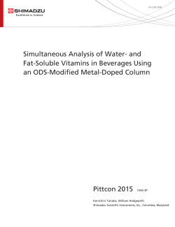 Simultaneous Analysis of Water- and Fat