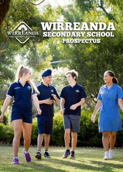 Prospectus - Wirreanda Secondary School
