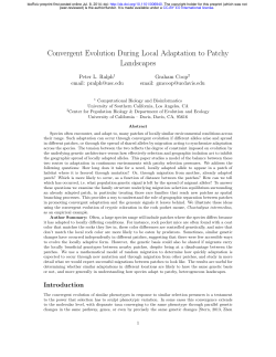 Convergent Evolution During Local Adaptation to Patchy