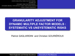 granularity adjustment for dynamic multiple factor models