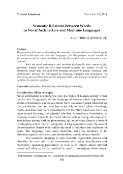 Semantic Relations between Words in Naval