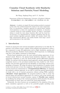 Cumulus Cloud Synthesis with Similarity Solution and Particle/Voxel