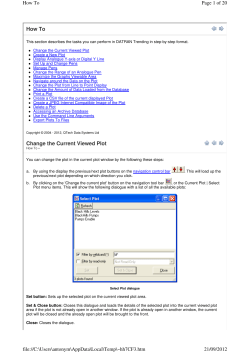 How To Change the Current Viewed Plot