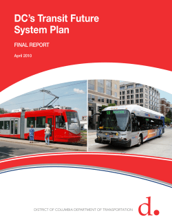 DC`s Transit Future System Plan