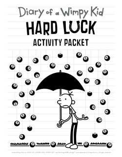 Hard Luck Activity Packet
