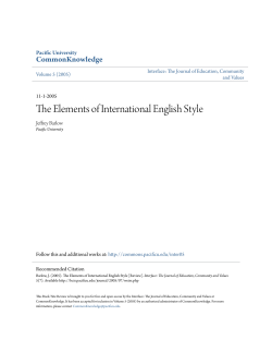 The Elements of International English Style