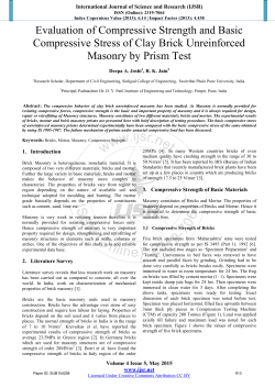 Evaluation of Compressive Strength and Basic Compressive Stress