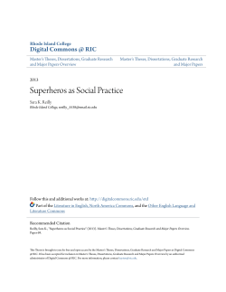 Superheros as Social Practice - Digital Commons @ RIC