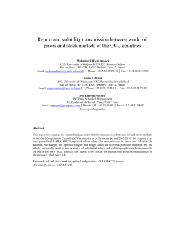 Return and volatility transmission between world oil prices and stock
