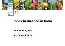 RAO_Kolli_Index Insurance in India