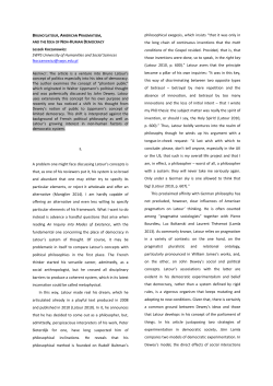 Bruno Latour, American Pragmatism, and the Idea of Non