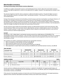 Merchandise Inventory