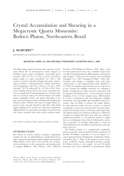 Crystal Accumulation and Shearing in a