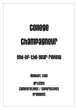 End-of-the-year-review - Le Collège Champagneur