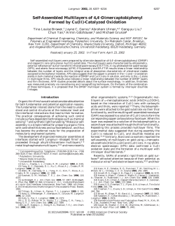 Langmuir 2002, 18, 6207 - American Chemical Society