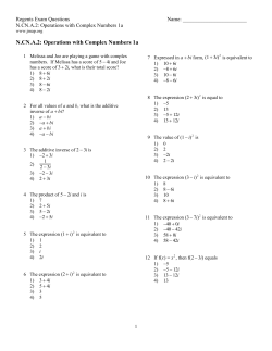 ExamView - N.CN.A.2.OperationswithComplexNumbers1a.tst