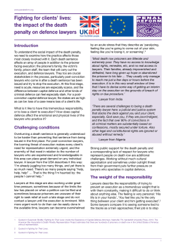 Fighting for clients` lives - Penal Reform International