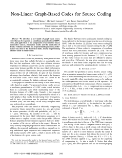 Non-Linear Graph-Based Codes for Source Coding