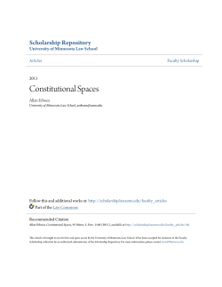 Constitutional Spaces - Scholarship Repository