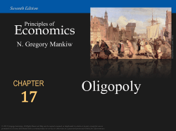 Oligopoly