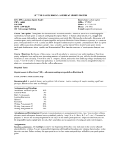 Upton ENG 199-AMERICAN SPORTS POETRY Fall 2014