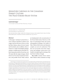 Miniature Carvings in the Canadian Dorset Culture