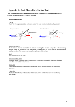 Appendixes 1,2,3,Moves and Bonuses