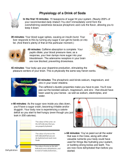 Physiology of a Drink of Soda