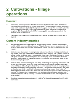 2 Cultivations - tillage operations