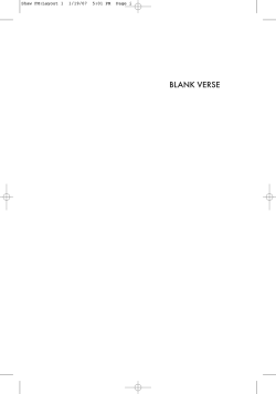BLANK VERSE