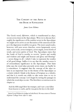 James Leon Holmes The Greek word, a~VOOO`U, which is