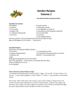 Garden Recipes Volume 1