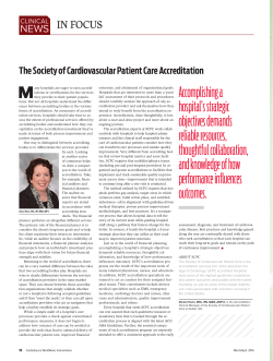 Accomplishing a hospital`s strategic objectives demands reliable