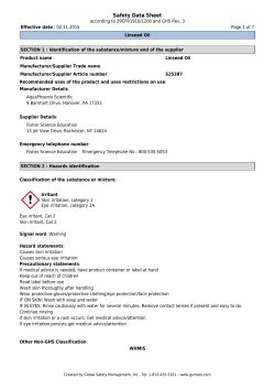 Safety Data Sheet - Fisher Scientific