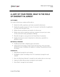 a jury of your peers: what is the role of diversity in
