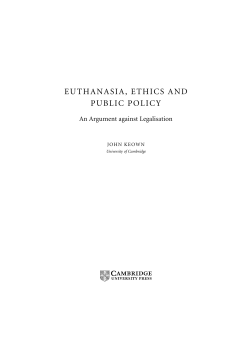 euthanasia, ethics and public policy - Assets
